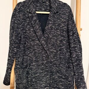 Eileen Fisher Black and White Textured Jacket